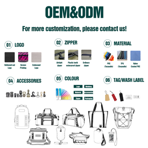 Xách tay 30 lon rượu mát Tote Túi 48-72 giờ cách điện không thấm nước 840D TPU cho những buổi dã ngoại và thực phẩm lưu trữ - Product Image 4