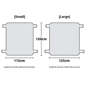 Pare-soleil de <span class=keywords><strong>toit</strong></span> <span class=keywords><strong>ouvrant</strong></span> de voiture, pare-brise anti-neige, verre occultant, feuille d'aluminium à motif quadrillé, sandwich anti-gel/gelée, épaissi - Product Image 5