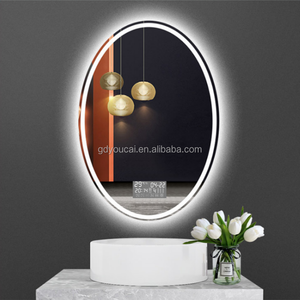 Vidrio impermeable Led <span class=keywords><strong>Espejo</strong></span> Oval LED Anti-niebla <span class=keywords><strong>Espejo</strong></span> de <span class=keywords><strong>baño</strong></span> <span class=keywords><strong>con</strong></span> iluminación para el hogar - Product Image 2