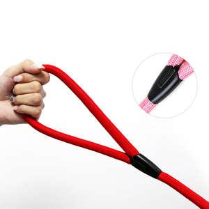 Grosir reflektif tahan lama modis anjing berjalan tali Breakaway pengait putar perlengkapan hewan peliharaan warna-warni kalung anjing memimpin - Product Image 2