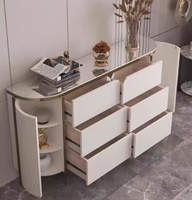 Armoire console simple moderne tiroir armoire à chaussures buffet français lumière luxe rock board cloison armoire de rangement