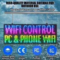 Tablero de visualización de mensajes digitales a todo color para exteriores P10 programable por WiFi con tecnología SMD Pantalla Led programable