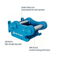 Attache rapide hydraulique à double verrouillage We-Attach WQC-S65 pour excavatrice, garantie 1 an, équipement de construction de haute performance