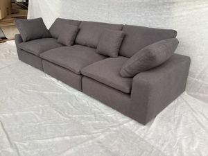 Ensemble de <span class=keywords><strong>canapé</strong></span> trois places de haute qualité nouveau Design véritable <span class=keywords><strong>canapé</strong></span> blanc Sofbord <span class=keywords><strong>Poltrone</strong></span> pour salons appartements haute compression - Product Image 2