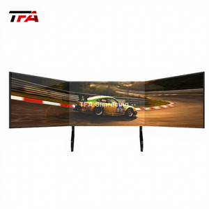 终极铝制四臂显示器支架，适用于赛车模拟器、电子竞技工作站、多屏沉浸式游戏比赛 - Product Image 5