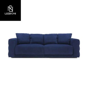 Di fascia alta design reale <span class=keywords><strong>blu</strong></span> navy divano mobili di lusso con acciaio inossidabile per soggiorno - Product Image 2