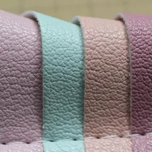 PFJ9942 Europe design 1.0MM PVC leather knitted backing material durable synthetic leather for Bag and car seat product