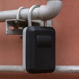 Coffre-fort en alliage d'aluminium noir, Portable, de grande capacité, étanche, anti-poussière, boîte de rangement de <span class=keywords><strong>clés</strong></span> avec poignée, coffre-fort - Product Image 5
