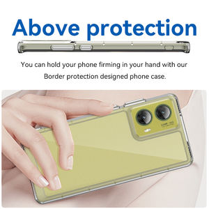 Funda de teléfono Acrílica Plegable Funda móvil Transparente para Moto G85 Luxury 100% Fit Case - Product Image 4