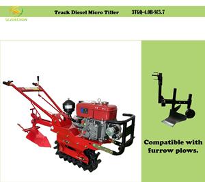 שרשרת גלגל יחיד שרשרת מיקרו-טילר קשה קרקע מפגן דשן דישון קרקע מונעת דיזל - Product Image 6
