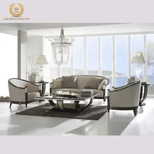 Classic modern grey fabric sofa set for living room furniture