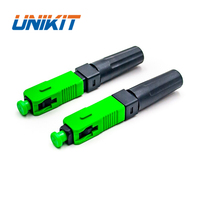 UNIKIT-conector rápido de fibra óptica de alto rendimiento, pieza de montaje pasivo óptico tipo cola de tornillo SC APC SC UPC