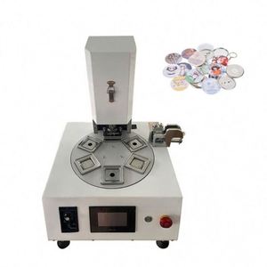 Automatic 50X50mm Rectangle Plastic <b>Button</b> Maker Kit New Used Pneumatic Badge Making Machine Paper Cutter Motor Core - Product Image 4