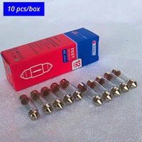 Ampoules de plafonnier automobile, ampoule à double extrémité, éclairage intérieur, éclairage de coffre, éclairage de plaque d'immatriculation, 12V/24V, halogène C5w/10w