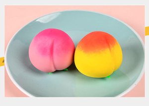 2025 Bulk Simulation Anti-stress TPR Peach Squishy Toys Popularity Soft Hot Selling <b>Ball</b> Relief <b>Squeeze</b> Toy - Product Image 5