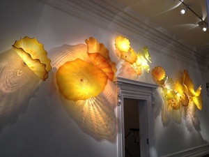 ファッショナブルな壁掛けガラスプレートモダンホテルムラーノガラス現代的なカスタムウォールアート - Product Image 2