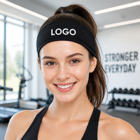 Bandeau de sport personnalisé OEM de 8,5 cm de large, ultra léger (18g), respirant, anti-transpiration, élastique, pour femmes, yoga, course à pied, gym
