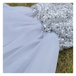 Robe sirène à paillettes argentées, nouvelle conception MS, costume de princesse, robes de fête de carnaval pour filles - Product Image 5