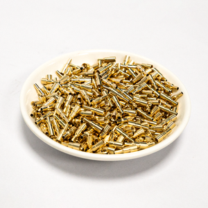 Fiche banane plaquée or Test de licou Connecteur à broche métallique Sonde métallique fixe Ecrous de fixation filetés - Product Image 3