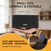 Amplificateur de guitare Lekato 5W rechargeable, amplificateur de guitare électrique, petit amplificateur de basse, noir