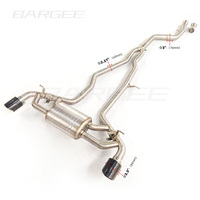 Bargee Valvetronic titane échappement CATBACK pour Toyota A90 supra 2019up embouts en carbone tuyau alliage de titane voiture catback échappement