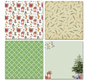 GF X-mas temporada 6 pulgadas 24 hojas <span class=keywords><strong>papel</strong></span> hecho a mano de una cara patrón de <span class=keywords><strong>papel</strong></span> para álbum de recortes - Product Image 4