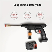 Alat Cuci Mobil Portabel Tanpa Kabel Bertenaga Baterai 4000PSI dengan Botol Sabun 2L 1000W