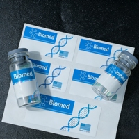 Autocollants personnalisés en vinyle imperméable pour flacons de peptides, étiquettes de 2 ml, 10 ml, 15 ml pour l'emballage de poudre de peptides
