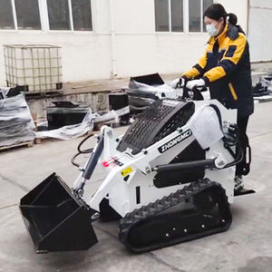 Gratis pengiriman murah baru <span class=keywords><strong>Mini</strong></span> kecil taman pemuat lintasan <span class=keywords><strong>Mini</strong></span> selip Steer Loader dengan ember Trencher Rotary POW
