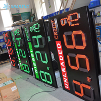 Pantalla LED Digital para Mostrar Precios de Gasolina, para Uso en Exteriores, 7 Segmentos, Color Rojo, 88.88, Letrero Publicitario para Gasolinera, 1 Año de Garantía, IP54