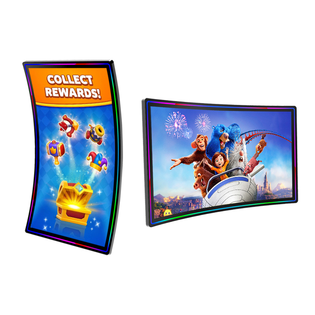 Factory Price Oem Pc Monitor Touch Screen Lcd Display Portable Monitor 43 Inch Curved Monitor Light Bar