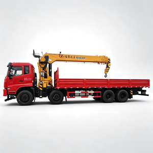 รถเครนติดรถบรรทุกไฮดรอลิกขนาด 3.2 ตัน-30 ตัน บูมแบบยืดหดได้ HOWO ISUZU Dongfeng 8x4 รถบรรทุกติดเครนสำหรับงานก่อสร้างและยกของ - Product Image 1