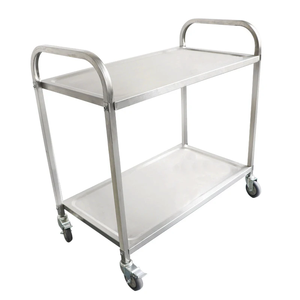 Carrito <span class=keywords><strong>de</strong></span> Acero Inoxidable Multicapa, Carrito Portátil <span class=keywords><strong>de</strong></span> Acero Inoxidable con Ruedas, Apto para Servicios <span class=keywords><strong>de</strong></span> <span class=keywords><strong>Catering</strong></span> - Product Image 2