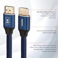 Nouvelle version HDMI 8K 60HZ 4K 120Hz, résolution haute vitesse, HDR dynamique, EARC, 44 mégapixels