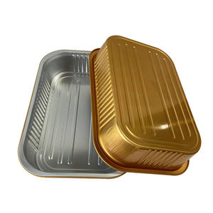 Contenitore Rettangolare in <span class=keywords><strong>Alluminio</strong></span> da 3700ml Resistente alle Alte Temperature per Bistecche di Agnello, Ideale per Riunioni Familiari e Barbecue all'Aperto - Product Image 3