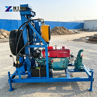 Petite machine de forage de puits d'eau hydraulique diesel à utilisation facile pour serre