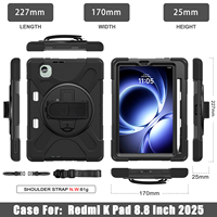 2025 Silicone Defender Tablet Cover Case pour Xiaomi Redmi K Pad 8.8 pouces avec bandoulière poignée béquille pare-chocs robuste