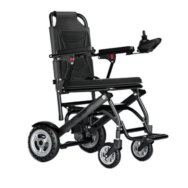 9.8kg 6A Lithium Battery Electric Aluminum Lightweight Folding Wheelchair for the Disabled Portable Electric Wheelchair Walker