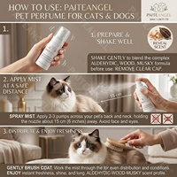 Spray Désodorisant Parfumé pour Animaux 50ml Parfum Boisé Musqué pH Équilibré Cologne pour Chien et Chat Parfum Longue Durée Marque Privée
