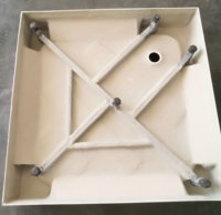 Plateau de salle de bains, base de douche, plateau de salle de bains standard OEM ABS carré blanc