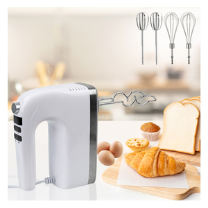 Batidora de mano de doble cabezal con batidores de varillas y ganchos, 9 velocidades, para mezclar alimentos - Product Image 6