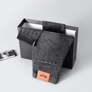 Jeans haut <span class=keywords><strong>de</strong></span> gamme pour hommes, coupe droite, pour le printemps et l'automne, nouvelle collection 2026, élastiques, décontractés, longs, production d'usine - Product Image 6