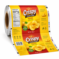 Film en rouleau personnalisé avec logo pour emballage alimentaire en plastique souple de qualité alimentaire pour snacks, poudre de gingembre, thé, curry, assaisonnements et épices