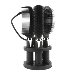 Ensemble de coiffure 4 pièces avec miroir, accessoires de beauté compacts, outils de coiffage, brosse, peignes pour boucler et lisser les cheveux, outils de maquillage - Product Image 4
