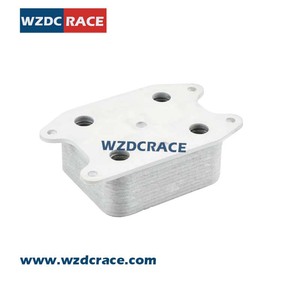 WZDC RACE ออยล์คูลเลอร์อะลูมิเนียม 04E117021C แบบยึดติดตัวถัง สำหรับรถยนต์ Volkswagen Audi - Product Image 2