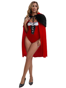 Combinaison sexy sans bretelles <span class=keywords><strong>de</strong></span> Noël avec cape en velours, costume <span class=keywords><strong>de</strong></span> cosplay, tenue <span class=keywords><strong>de</strong></span> fête, <span class=keywords><strong>de</strong></span> club, <span class=keywords><strong>de</strong></span> danse, <span class=keywords><strong>de</strong></span> scène, <span class=keywords><strong>de</strong></span> <span class=keywords><strong>festival</strong></span> - Product Image 3