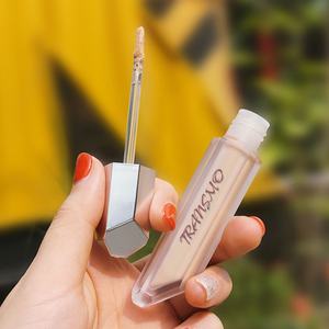 Tube de brillant à lèvres transparent en cristal de 6,5 ml avec logo personnalisé de qualité supérieure, contenant cosmétique vide pour l'emballage de maquillage, vente en gros - Product Image 1