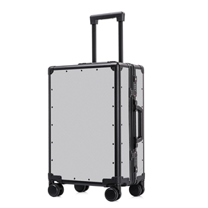 Premium 20-Inch Carbon Fiber <b>Suitcase</b> with Durable Aluminum Frame - Product Image 1