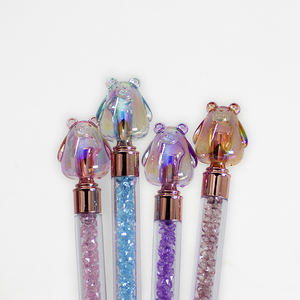 O & Q nhà máy Bán buôn giá phim hoạt hình bút trẻ em sử dụng long lanh bóng bút với dễ thương gấu Kawaii phong cách số lượng tốt 0.7mm màu xanh đen - Product Image 1