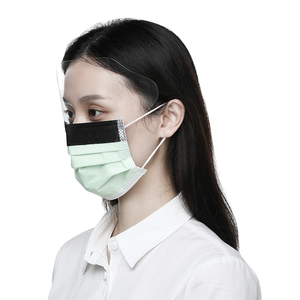 Fuzelong Mascarilla quirúrgica <span class=keywords><strong>dental</strong></span> no tejida de 3 capas con visera de protección ocular Ear-Loop - Product Image 4